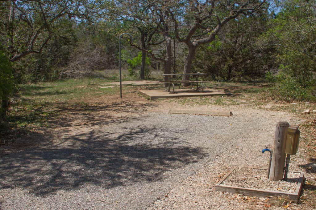 Campgrounds at Guadalupe River State Park