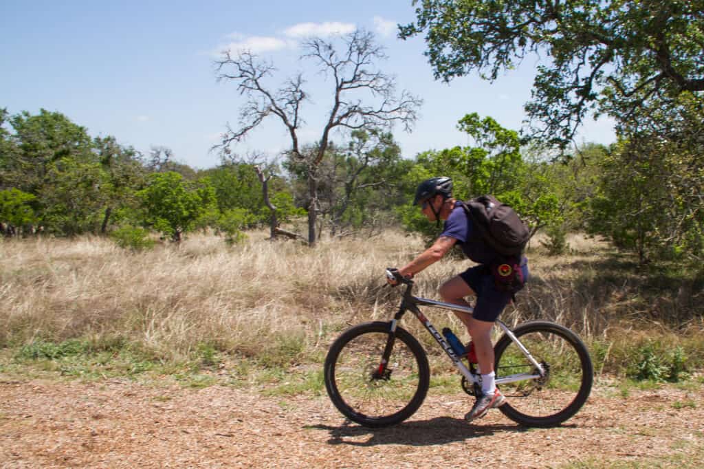 mountain biking at Guadalupe River State Park Photo 